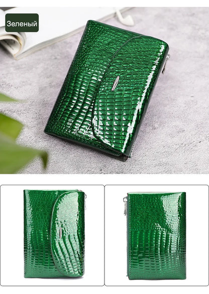 Portefeuille Femme Luxe Clip Cuir - Clutch Soirée Designer Porte-Cartes Crédit
