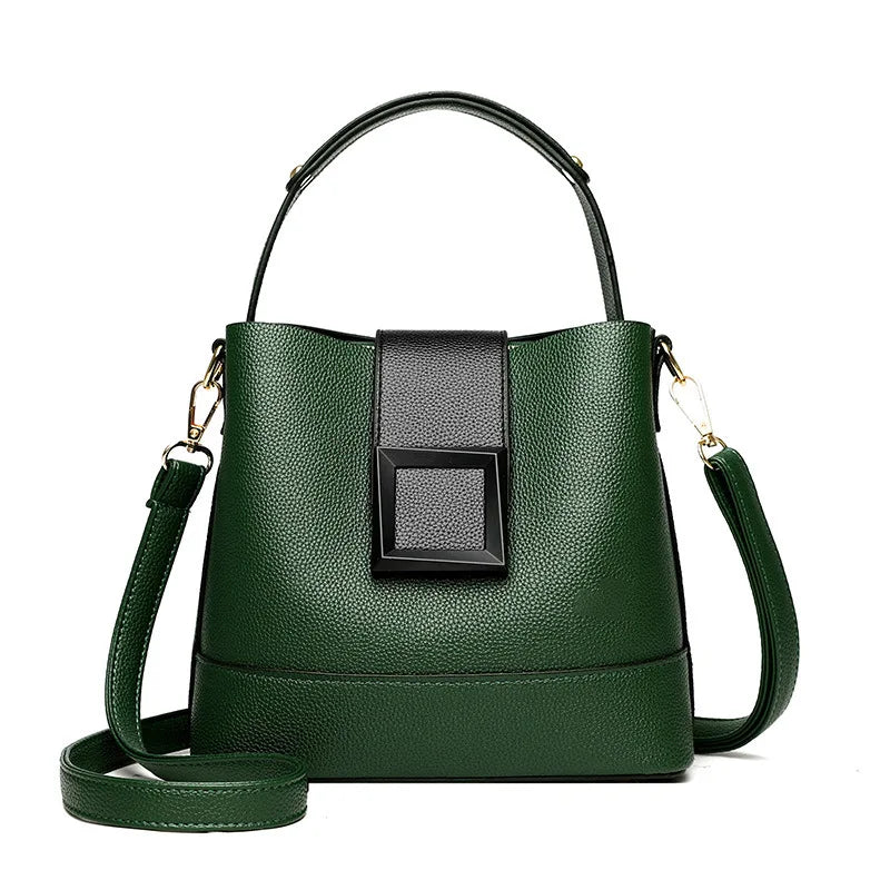 Sac Bucket Femme Cuir Souple Élégant - Crossbody Bandoulière Ajustable 2026