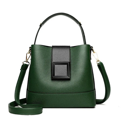 Sac Bucket Femme Cuir Souple Élégant - Crossbody Bandoulière Ajustable 2026