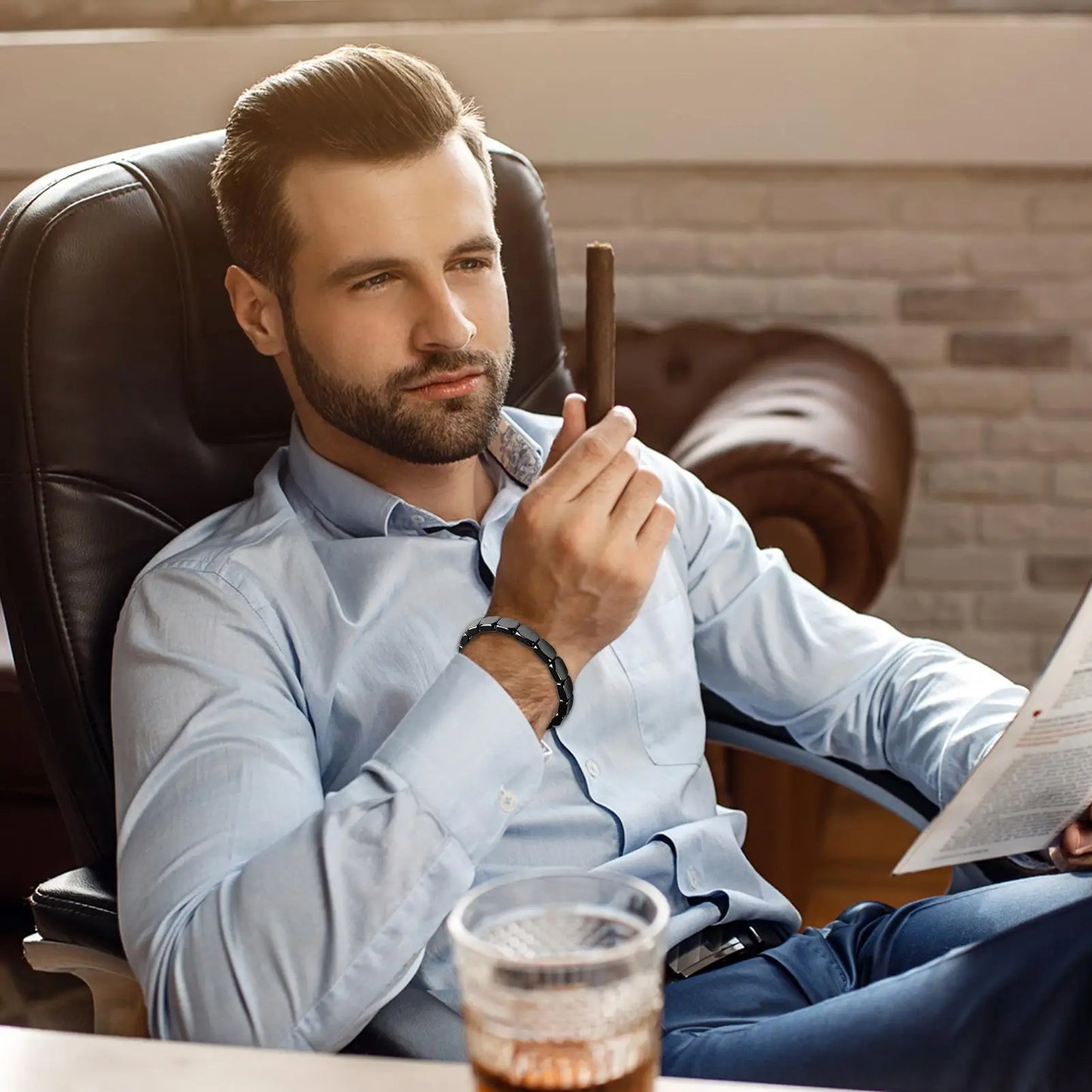 Bracelet Hématite Homme – Bijou Artisanal Zen pour le Quotidien