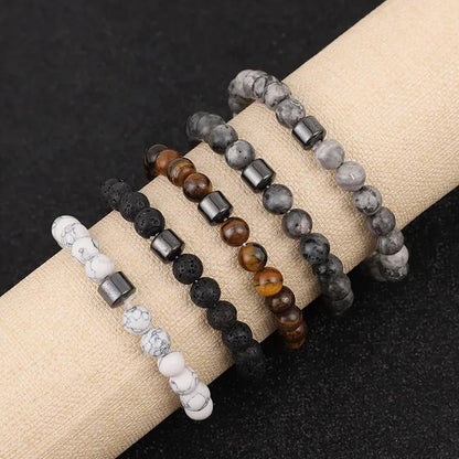 Bracelet Perles de Pierre Naturelle – Énergie & Style Unisexe
