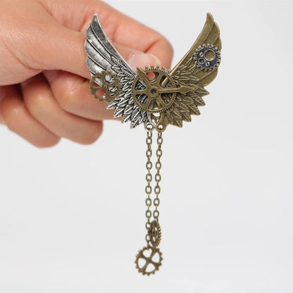 Broche Steampunk Engrenages Mécaniques – Pin's Revers Vintage Unisexe