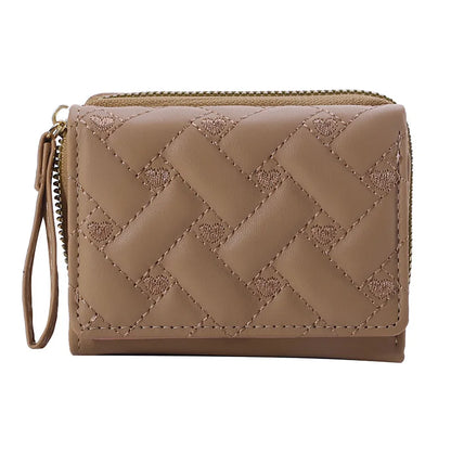 Portefeuille Femme Kawaii Mignon - Petit Porte-Monnaie Cuir Rose Designer