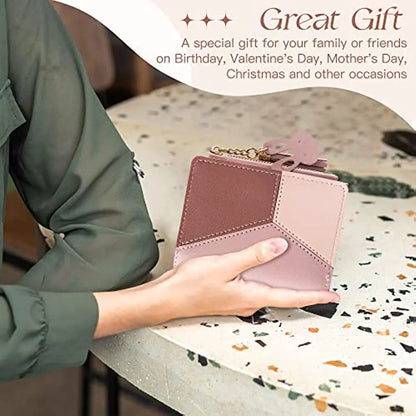 Portefeuille Court Femme à Fermeture Éclair - Cuir PU Grande Capacité