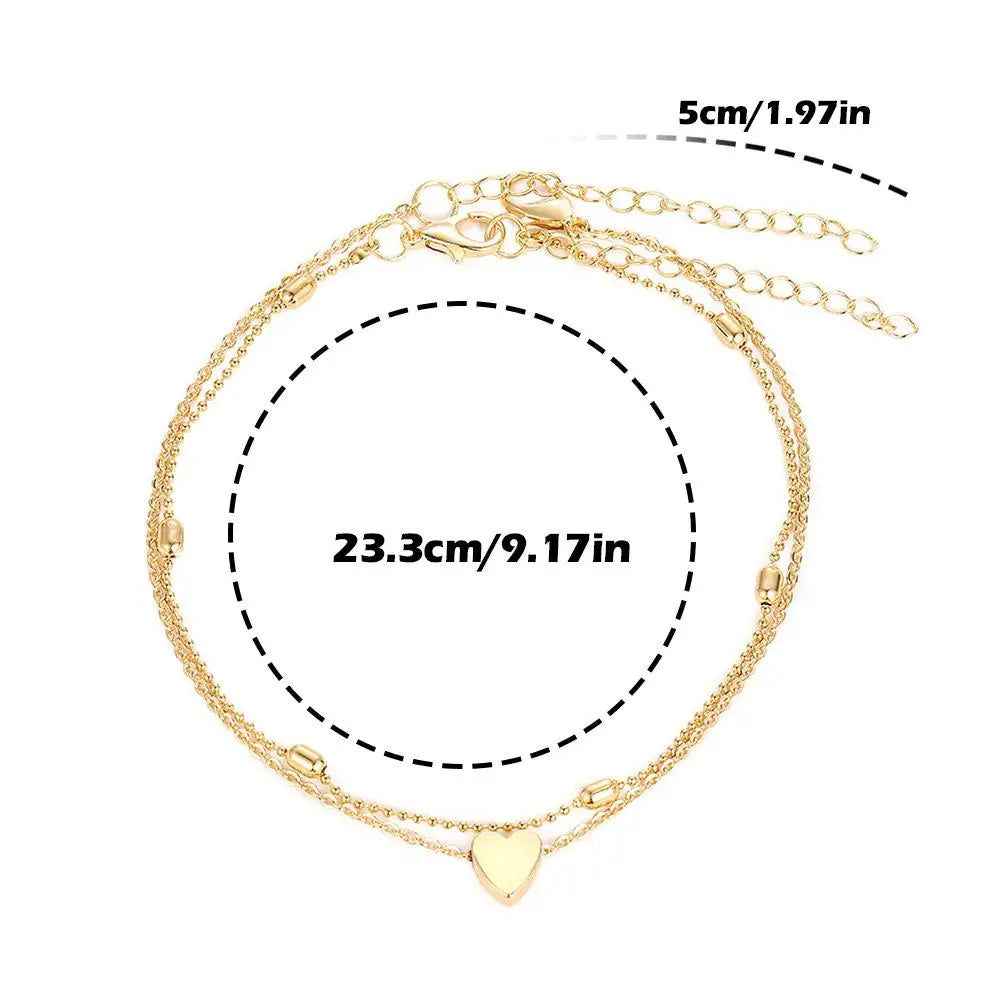 Chaîne de Cheville Bohème Perles Étoiles Pompons – Bracelet Pied Vintage Femme