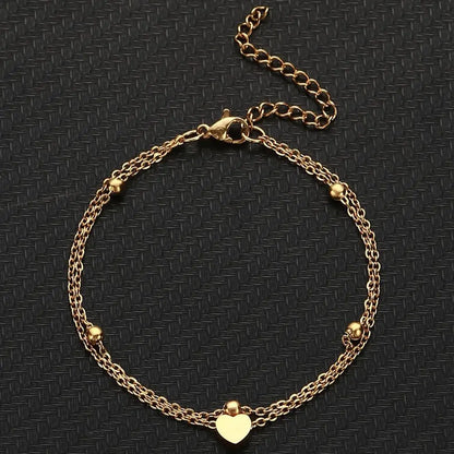 Chaîne de Cheville Bohème Perles Étoiles Pompons – Bracelet Pied Vintage Femme
