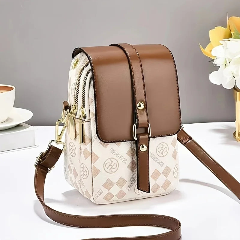 Sac Bandoulière Femme Multi-Poches Crossbody Luxe - Petit Sac Épaule Pratique Shopping Quotidien