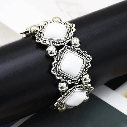 Bracelet Jonc Ethnique Tribal Turquoise - Inspiration Indienne et Africaine