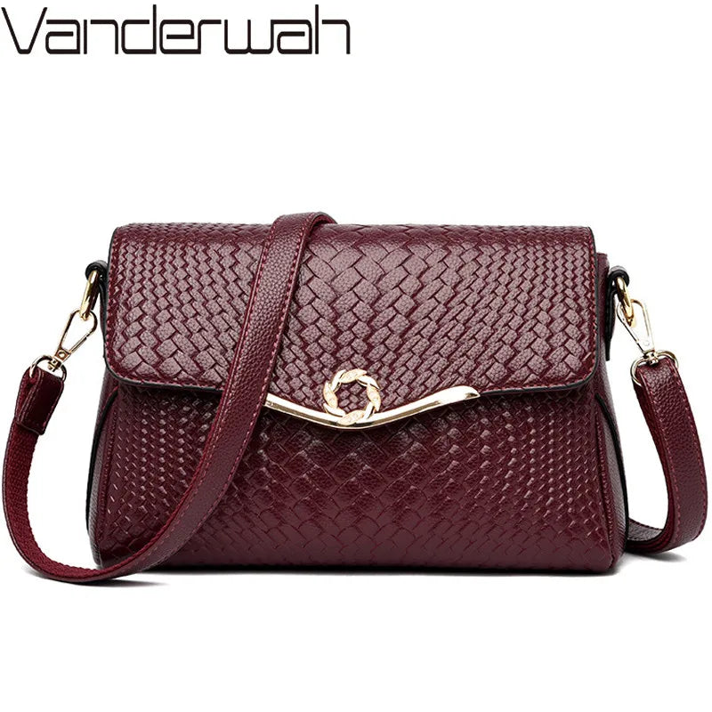 Sac à Main Femme Cuir Luxe Vintage - Messenger Crossbody Tote Designer