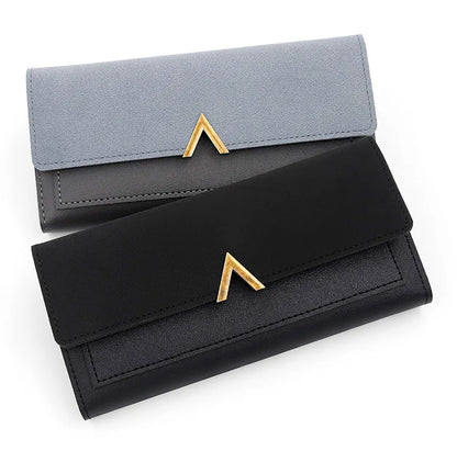 Portefeuille Femme Long Cuir PU Perles - Porte-Monnaie Carte Clutch Mini Fermoir Rouge