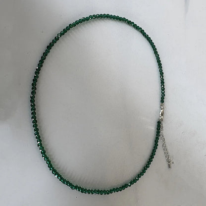Collier Choker Perles Verre Bohème – Chaîne Courte Sweet Femme