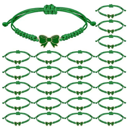 Ensemble 12 Bracelets Tressés Nœuds Coquette – Ajustables Fête Amitié