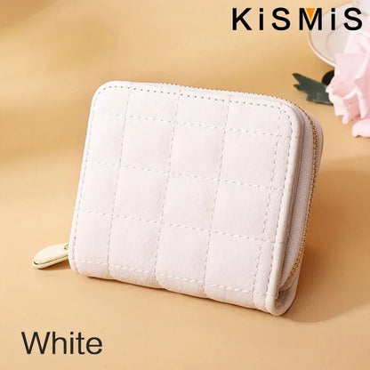 Portefeuille Femme Kawaii Rose - Mini Porte-Monnaie Cuir Design Mignon avec Compartiment Pièces
