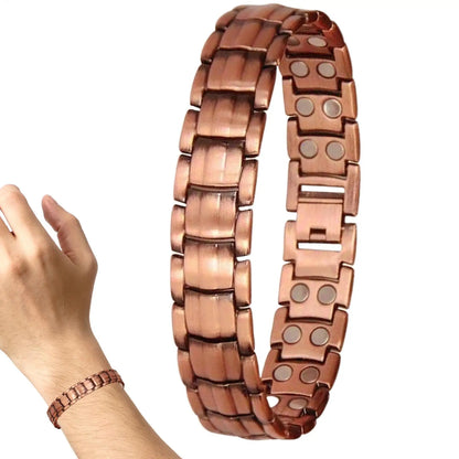 Bracelet Alliage Cuivre Magnétique Homme – Léger Polyvalent Sport & Quotidien