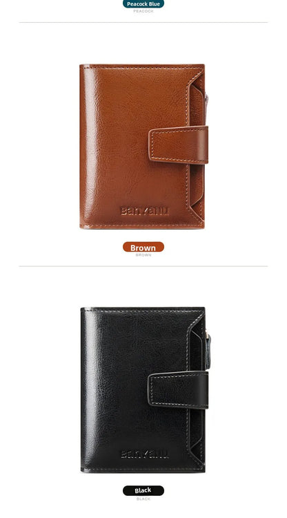 Portefeuille Femme Cuir 2025 Grande Capacité - Sac Crossbody Anti-Vol Clip Monnaie Téléphone