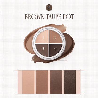 Liner Yeux rom&nd Hanall Eyepot Peony Cream - Texture Crème Soyeuse Longue Tenue 4-en-1 K-Beauty