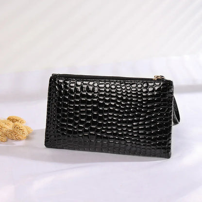 Portefeuille Femme Luxe avec Clip - Porte-Cartes Élégant pour Soirée