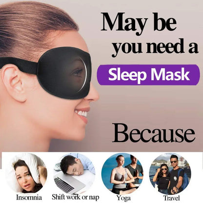 Masque de Sommeil 3D Occultant - Masque Nuit Voyage Confortable Unisexe