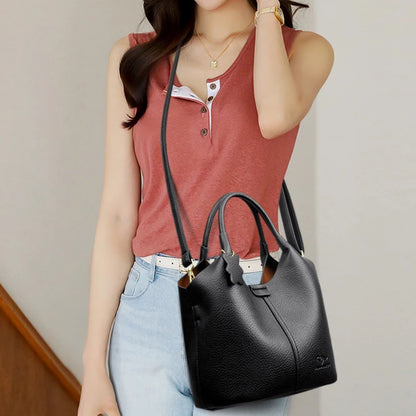 Sac à Main en Cuir Synthétique Vintage – Grande Capacité