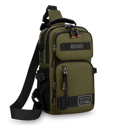 Sac Poitrine Multifonction en Nylon – Sport, Randonnée & Cyclisme