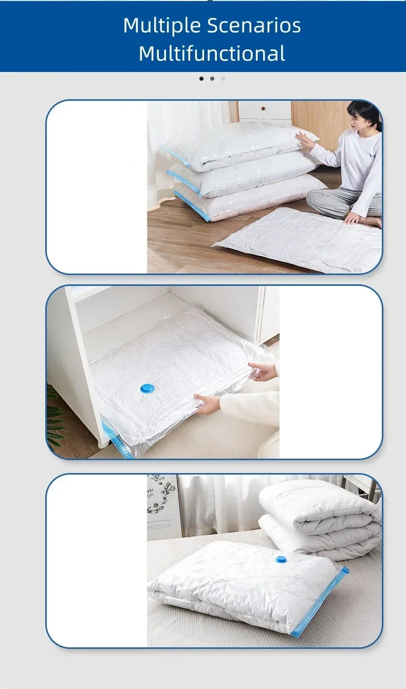Sacs de Compression Sous Vide Réutilisables – 4 Tailles, Pompe en Option