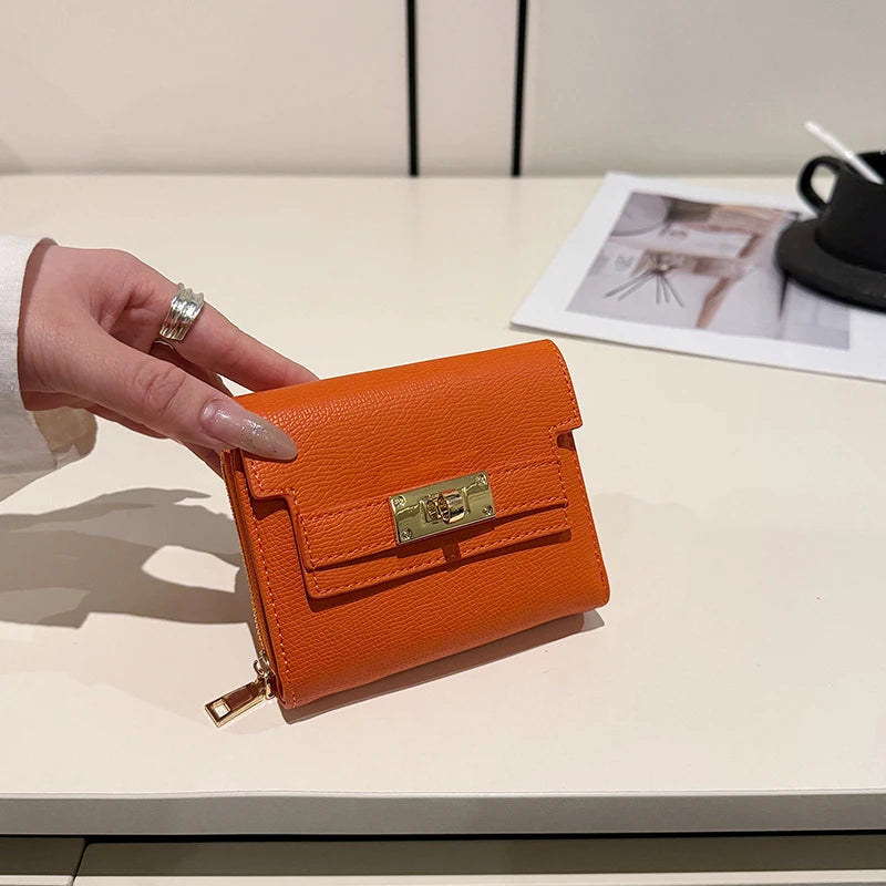Portefeuille Femme Rétro Grande Capacité - Tri-Fold Multi-Cartes Multi-Fonctions