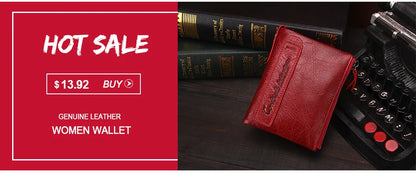 Portefeuille Femme Cuir Véritable Luxe Rose - Porte-Monnaie Compact Fermoir Hasp Porte-Carte Qualité