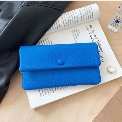 Portefeuille Long Femme Enveloppe Cuir PU - Clutch Fermeture Éclair Multi-Fonctions