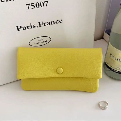 Portefeuille Long Femme Enveloppe Cuir PU - Clutch Fermeture Éclair Multi-Fonctions