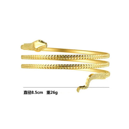 Bracelet de Bras Serpent Doré – Bangle Ajustable Bras Supérieur