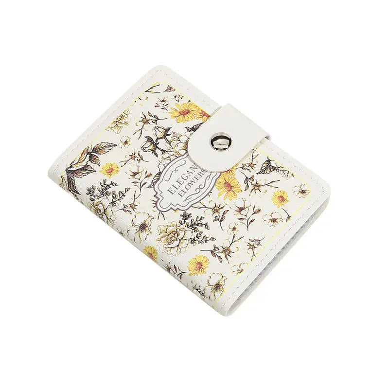 Portefeuille Femme 20 Poches Cartes Cuir PU - Porte-Cartes Étanche Grande Capacité