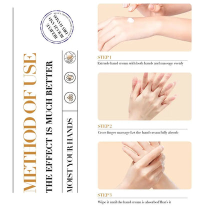 Crème Mains Collagène SADOER 5pcs - Hydratante Éclaircissante Rafraîchissante Nourrissante Soin Beauté