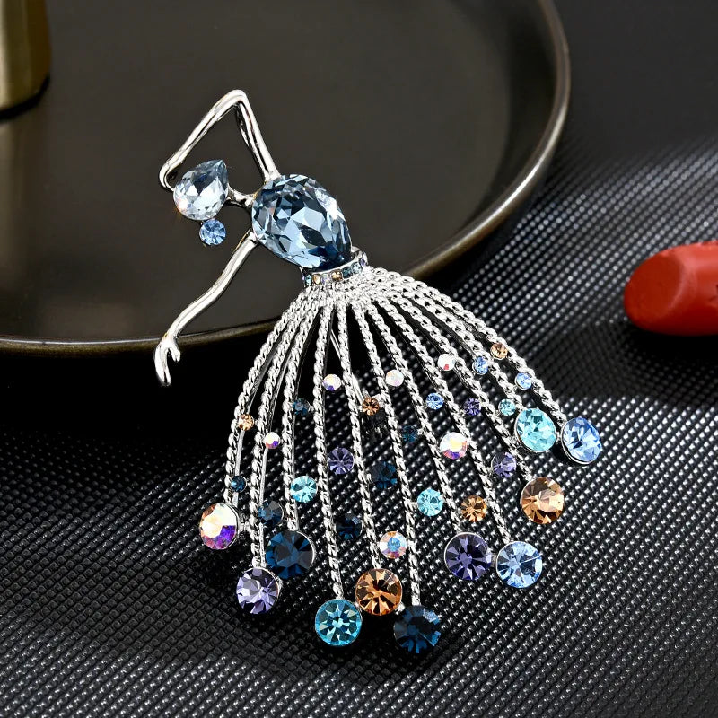Broche Danseuse Élégante - Accessoire Vêtement Artistique