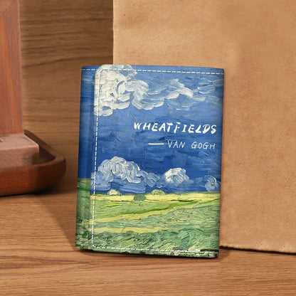 Portefeuille Femme Van Gogh Peinture à l'Huile - Wallet Court Cuir Design Artistique