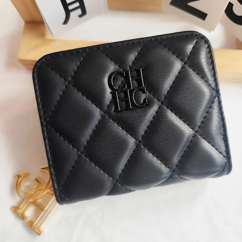 Portefeuille Femme Cuir PU Artisanat Exquis - Compact Multi-Cartes Chic Durable