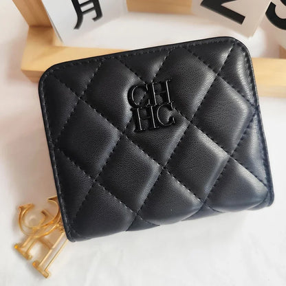 Portefeuille Femme Cuir PU Artisanat Exquis - Compact Multi-Cartes Chic Durable