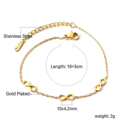 Bracelet Acier Inoxydable Plaqué Or – Pendentifs Tendance Haut de Gamme