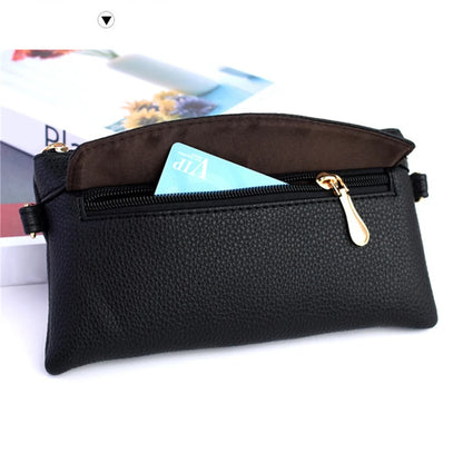 Portefeuille Femme Cuir PU Portable Fashion - Sac à Main Porte-Monnaie Téléphone Étanche