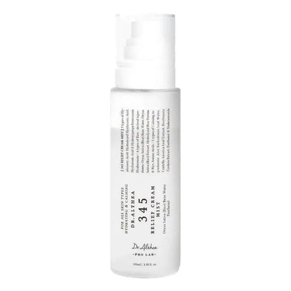 Brume Crème Relief 345 Dr. Althea 100ml - Acide Hyaluronique Hydratation Profonde Longue Durée Lissante Spray