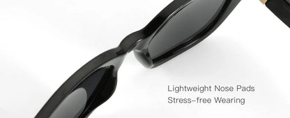 ZENOTTIC Lunettes de Soleil Carrées Polarisées Rétro — UV400, Femme