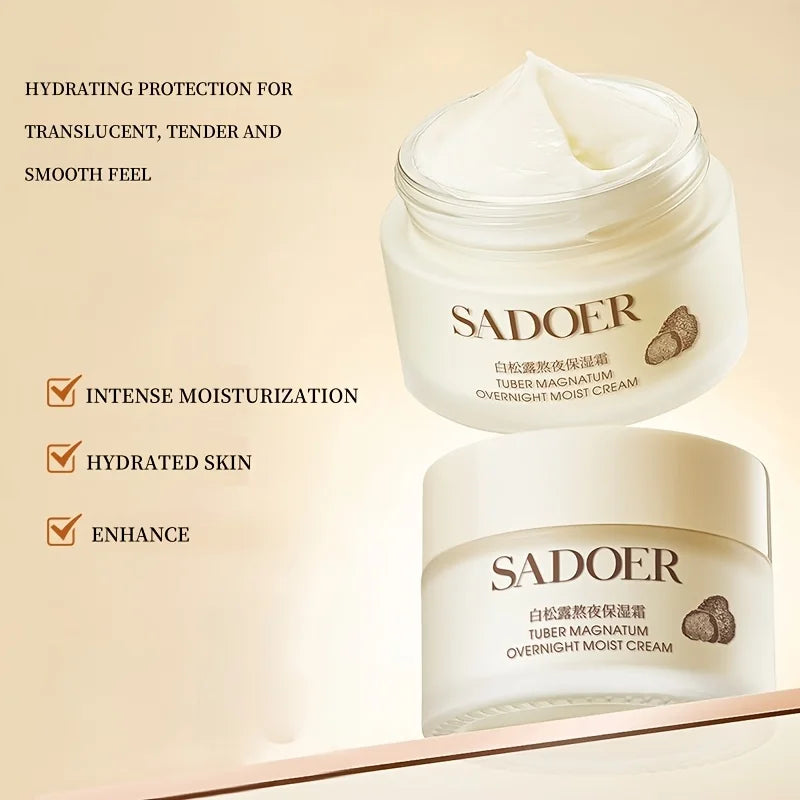 Crème Hydratante Truffe Blanche - Raffermissante Visage Soin Quotidien Tous Types Peau Cadeau Beauté