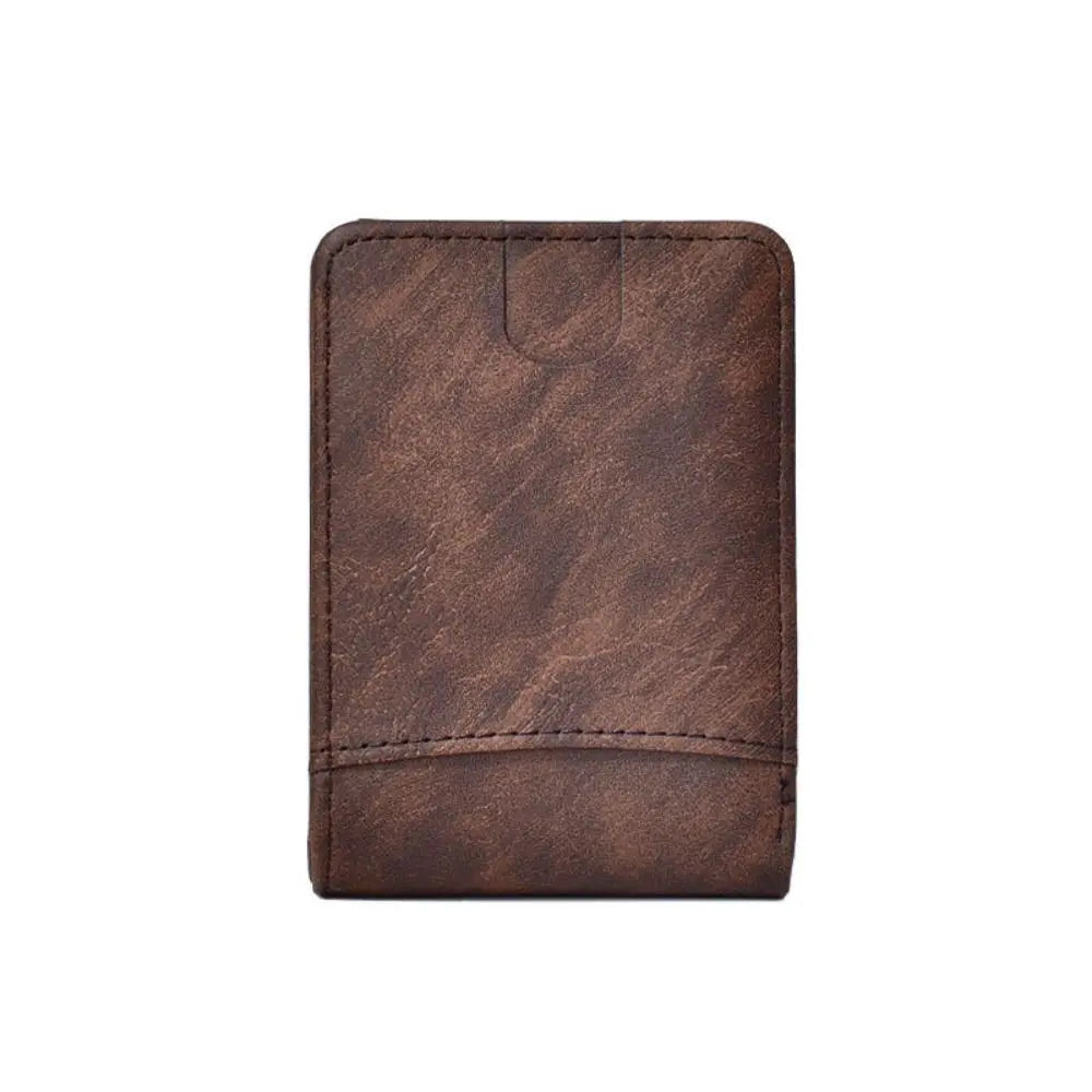 Portefeuille Homme Cuir PU Imperméable - Porte-Carte Compact Pliable Léger pour Voyage et Quotidien