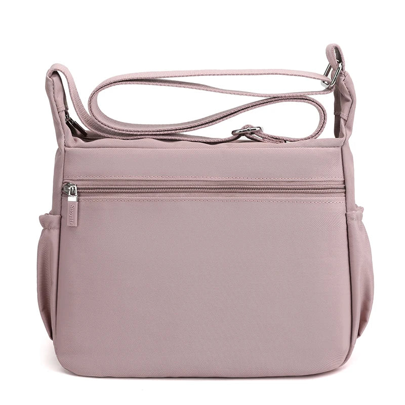 Sac Bandoulière Femme Nylon Multi-Poches Imperméable - Messenger Grande Capacité