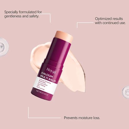 Baume Multi-Usages Calcium Volume 1pc - Stick Visage Yeux Collagène Hydratant Anti-Rides Pré-Maquillage K-Beauty