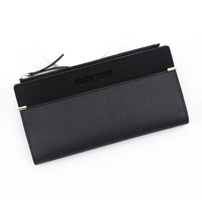Portefeuille Femme Long Cuir PU Perles - Porte-Monnaie Carte Clutch Mini Fermoir Rouge