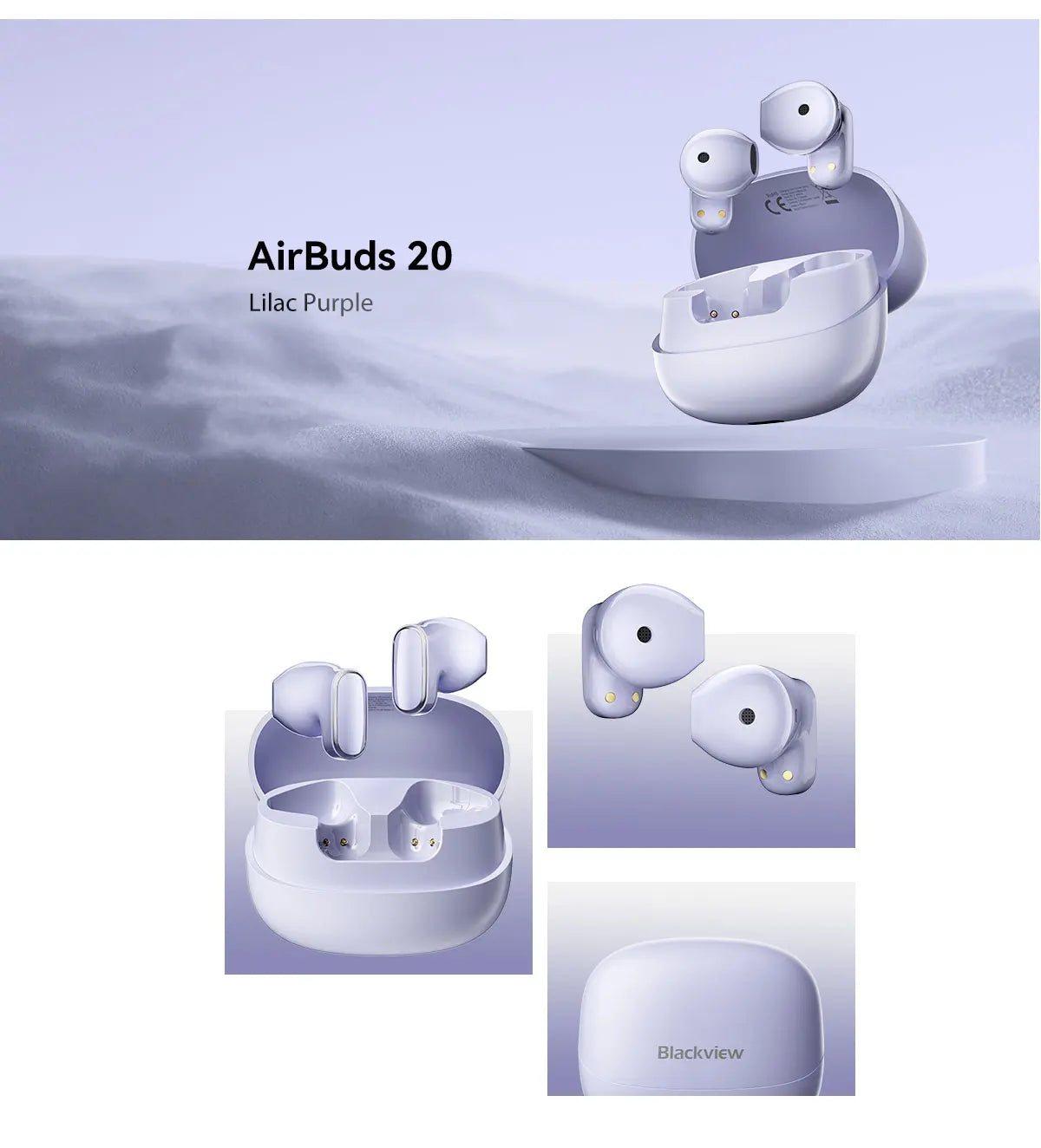 Écouteurs Sans Fil Blackview Airbuds 20 - TWS Bluetooth Sport