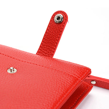Portefeuille Femme Court Zippé Multifonction - Porte-Monnaie PU Luxe Fashion Sac à Main Compact