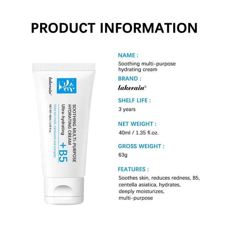 Crème Apaisante Relief 40ml - Hydratante Anti-Imperfections Nourrissante Soin Peau Sensible Beauté