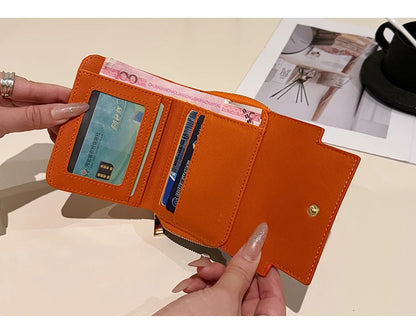 Portefeuille Femme Rétro Grande Capacité - Tri-Fold Multi-Cartes Multi-Fonctions