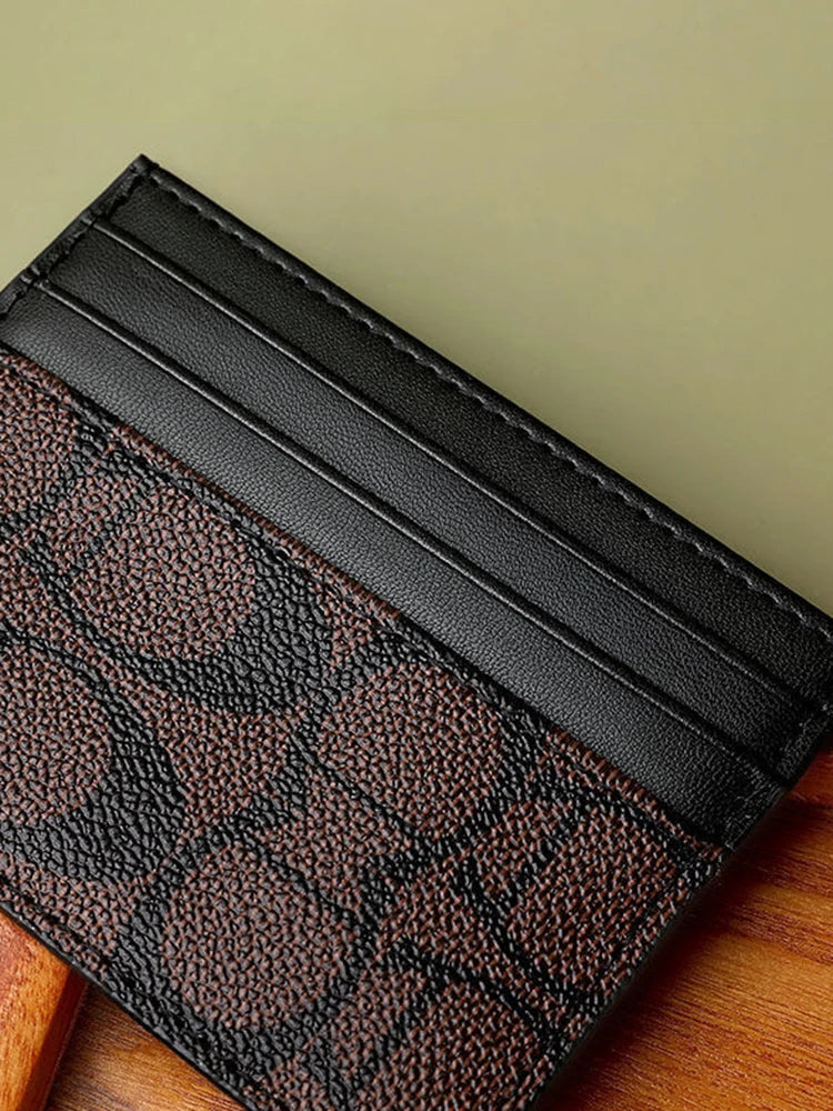 Portefeuille Femme Luxe Design Multi-Fonction - Porte-Cartes Cuir PU Court